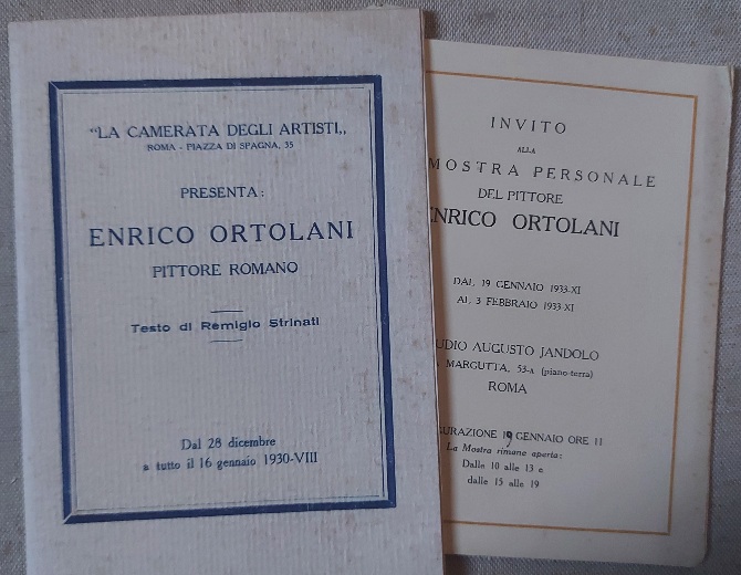 La Camerata degli Artisti presenta Enrico Ortolani pittore romano